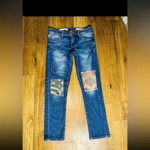 Pilcro And the Letterpress Jeans Women's Slim Boyfriend Blue Jeans